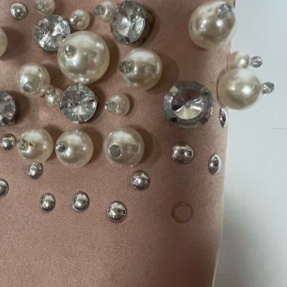 - Big Buddha pink satin “ bling” sneakers. Size 9.5 - Picture 8 of 8